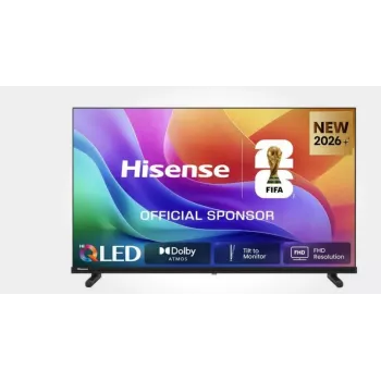 Hisense 40A59S 40 inch (100 cm) Smart TV FHD Hi-QLED 60Hz HDMI USB LAN HDR VESA WiFi Melns