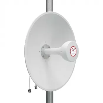HISMART 5G/LTE/CBRS 2x2 MIMO virziena paneļantena, 1.7-4.2 GHz, 17+19 dBi, N-Type Female, IP67