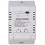 HISMART TUYA viedais 1-kanālu slēdzis ar ārējo temperatūras sensoru, Wi-Fi un RF, 16A, AC 85-250V