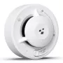 HISMART TV993451 Smart Wi-Fi fotoelektriskais dūmu detektors ar Tuya lietotnes vadību, balts