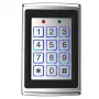 HISMART TV993772 Daudzfunkciju piekļuves kontroles tastatūra ar Mifare karšu lasītāju, PIN, 2000 lietotājiem, IP65, Wiegand 26/34, cinka sakausējums