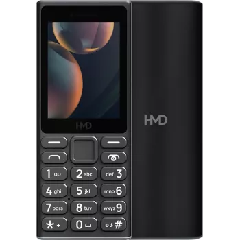 HMD 105 4G, viena SIM, melns