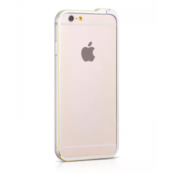 Hoco Apple iPhone 6 / 6s Blade Series Fedora Metal Bumper HI-T026 Sudrabs