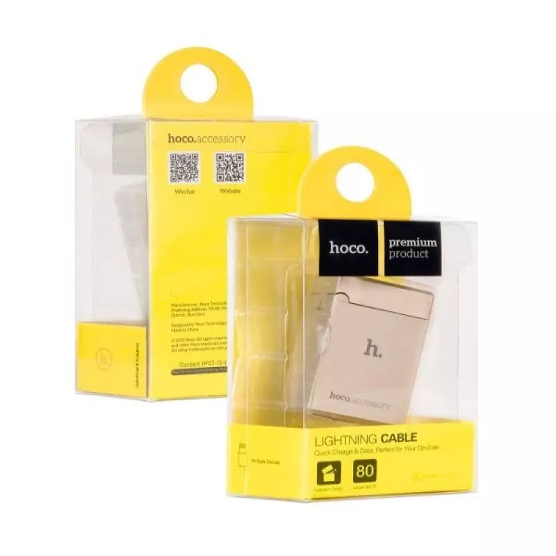Hoco Apple Lighter UPL17 Gold USB-A uz Lightning kabelis 1,2m