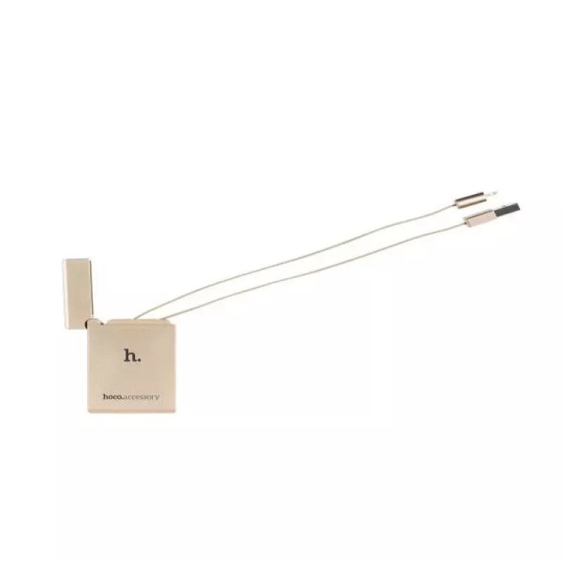 Hoco Apple Lighter UPL17 Gold USB-A uz Lightning kabelis 1,2m