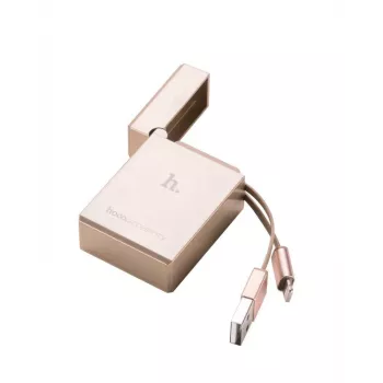 Hoco Apple Lighter UPL17 Gold USB-A uz Lightning kabelis 1,2m
