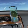 Hoco CA91 Magic Magnetic Wireless Fast Charging Car Holder, 15W, Grey