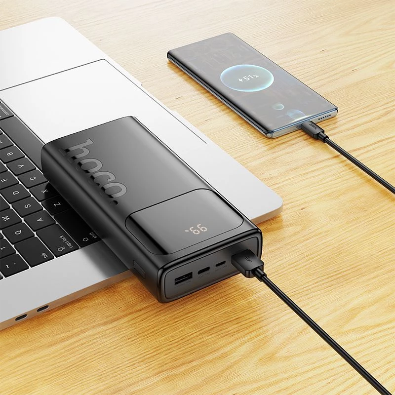 Hoco J144A Hymn Power Bank 30000mAh Melns