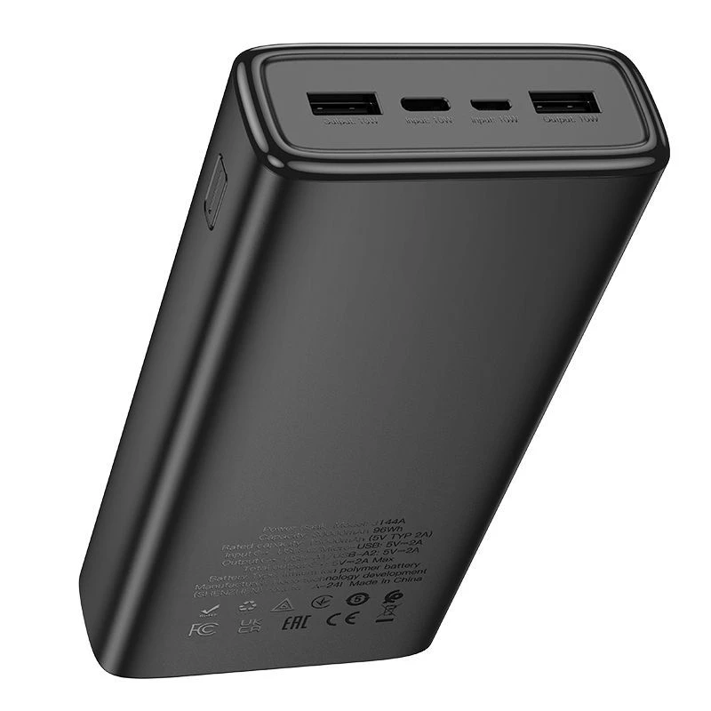 Hoco J144A Hymn Power Bank 30000mAh Melns