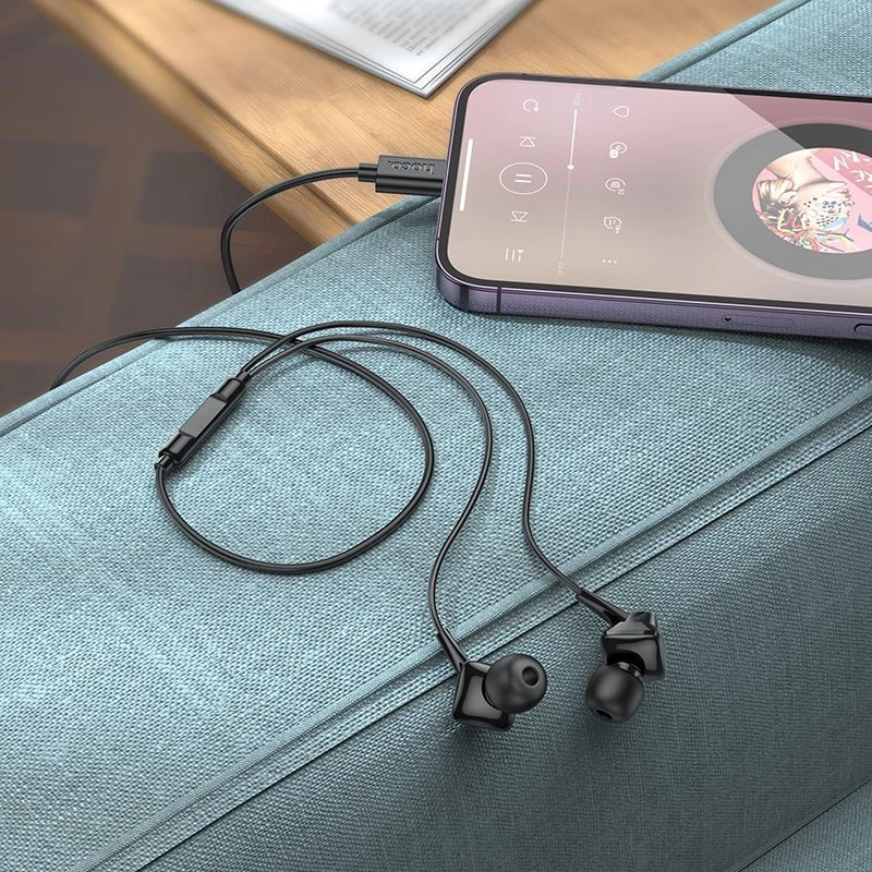 Hoco M113 Clear Universal Digital Earphones with Microphone for iPhone/iPad (Lightning)