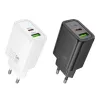 Hoco N61 Gentle PD20W+QC3.0 Lādētājs (ES) Melns