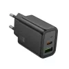 Hoco N61 Gentle PD20W+QC3.0 Lādētājs (ES) Melns