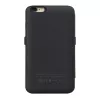 Hoco Ultra Thin Battery Case 3000mAh ar ādas maciņu Apple iPhone 6/6S melns