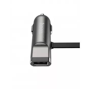 Hoco Universal UCL01 Multifunkciju Apple + Micro USB kabelis, pelēks, 1,2 m