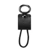Hoco UPL19 Atslēgu piekariņa portatīvais uzlādes kabelis Apple iPhone, Lightning, Melns, 0,15 m