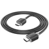 Hoco US08 HDMI 2.0 kabelis 2m Melns 4K HDR 18Gbps Vīrietis pret vīrieti