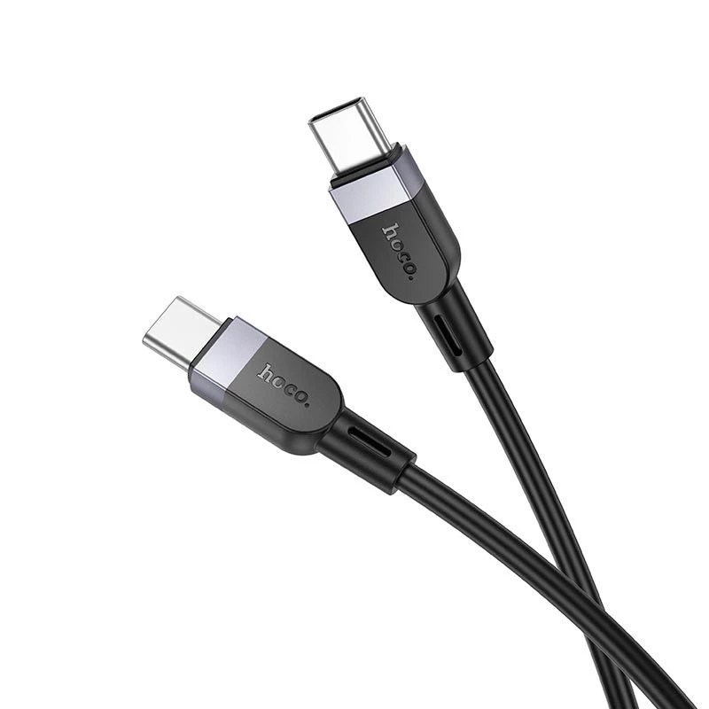 Hoco X109 Energy 60W Silicone Charging Data Cable USB-C to USB-C 1m Black