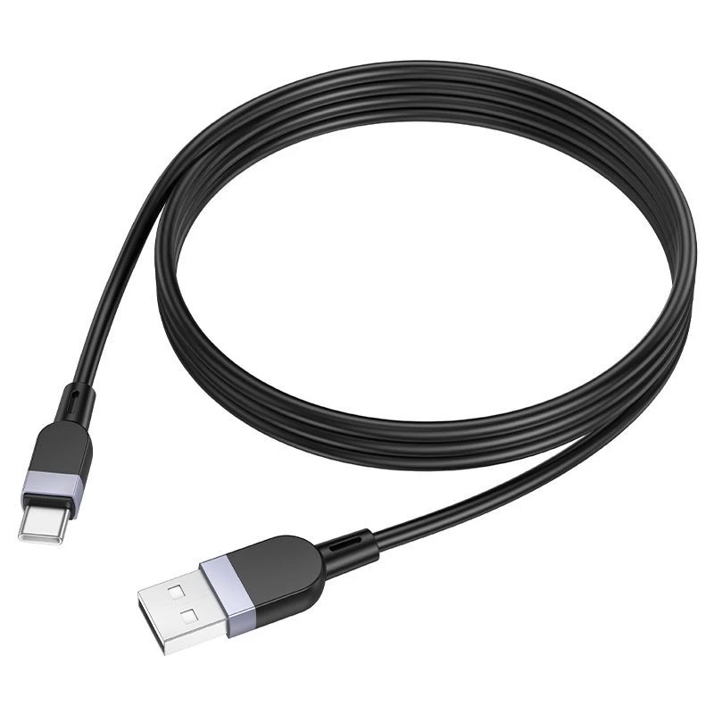 Hoco X109 Energy Silicone Charging Data Cable USB-A to USB-C 1m Black