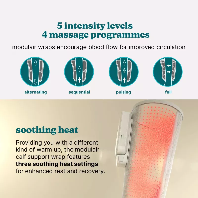 Homedics SR-CMC10H Modulair Calf Wrap Massager ar nomierinošu siltumu