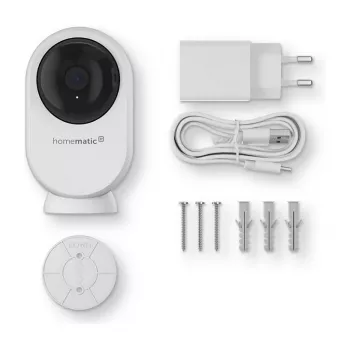 Homematic IP Indoor Camera plus (HmIP-CI-PL) - 4MP WLAN drošības kamera, balta