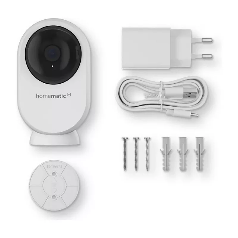 Homematic IP Indoor Camera plus (HmIP-CI-PL) - 4MP WLAN drošības kamera, balta