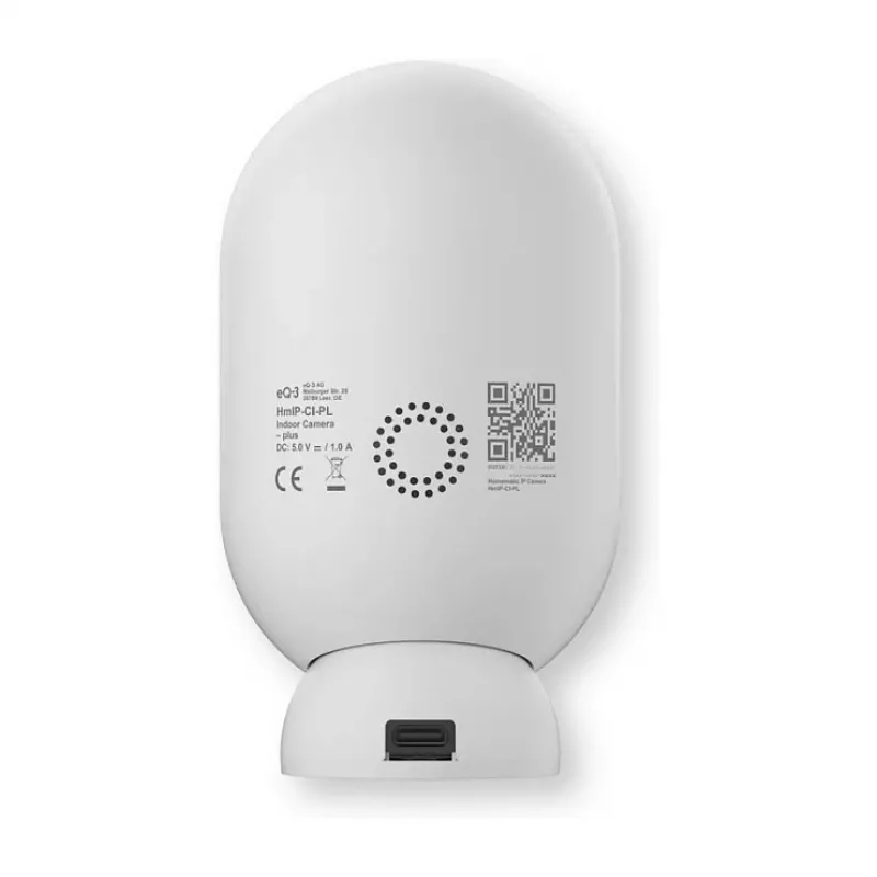 Homematic IP Indoor Camera plus (HmIP-CI-PL) - 4MP WLAN drošības kamera, balta