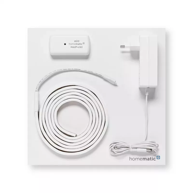 Homematic IP Lightstrip komplekts, 2 m, RGBW, regulējams balts, pašlīmējošs, IP20, III drošības klase