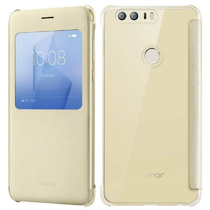 HONOR 8 Smart Cover Gold - Flip Case ar viedlogu