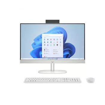 HP 24-cr0332nw AMD Ryzen 7 7730U 23,8 inch Full HD All-in-One PC, 16 GB DDR4, 512 GB SSD, Windows 11 Home, Wi-Fi 6, Balts