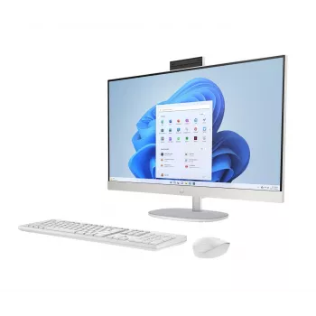 HP 27-cr0222nw All-in-One PC, AMD Ryzen 7 7730U, 27 inch Full HD IPS, 16GB DDR4, 512GB SSD, Windows 11 Home, Wi-Fi 6, White