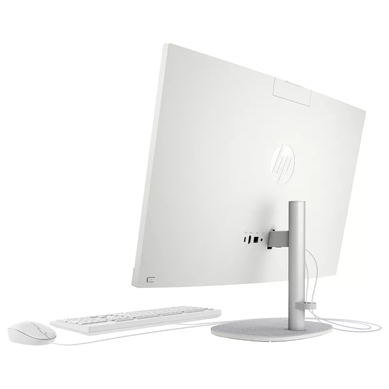 HP 27-cr0457ng All-in-One dators, 27 collu FHD displejs, Intel Core i5-1335U, 8GB RAM, 512GB SSD, Windows 11 Home, balts