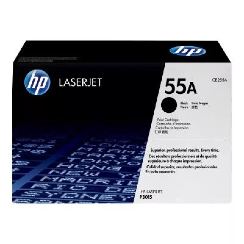 HP 55A Oriģinālā tonera kasetne, melna (CE255A) - 6 000 lapas
