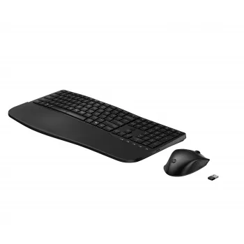 HP 685 Bezvadu tastatūras un peles komplekts - Divu režīmu, 3 zonu izkārtojums, Melns
