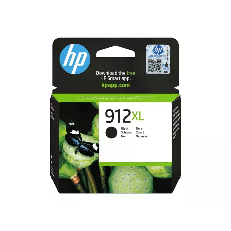 HP 912XL augstas ietilpības melna oriģinālā tintes kasetne