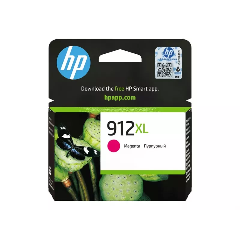 HP 912XL augstas ietilpības fuksīna oriģinālā tintes kasetne - 825 lapas