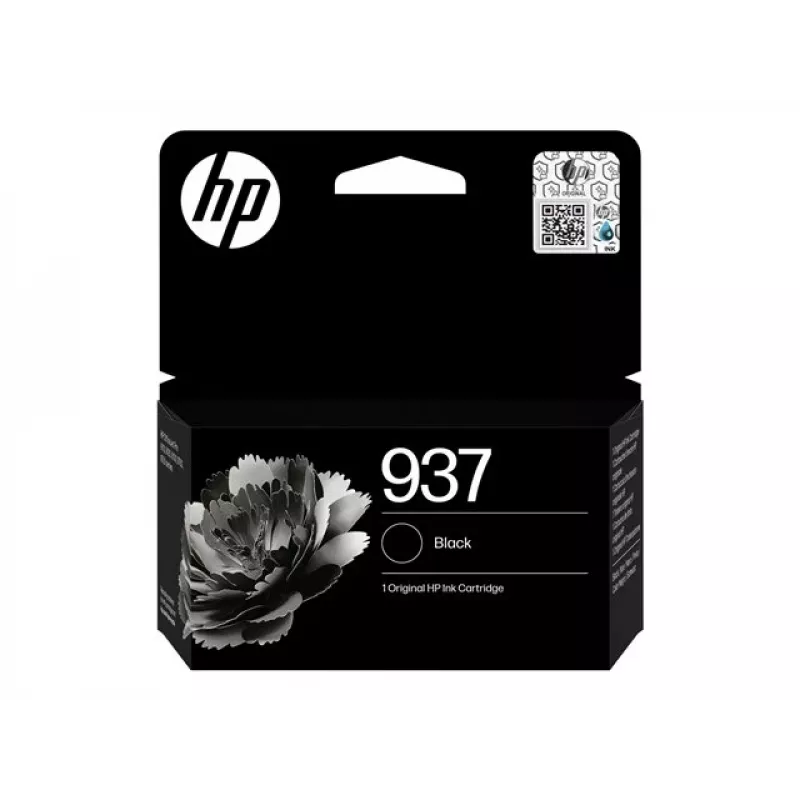 HP 937 Melna oriģinālā tintes kasetne (4S6W5NE#30B)