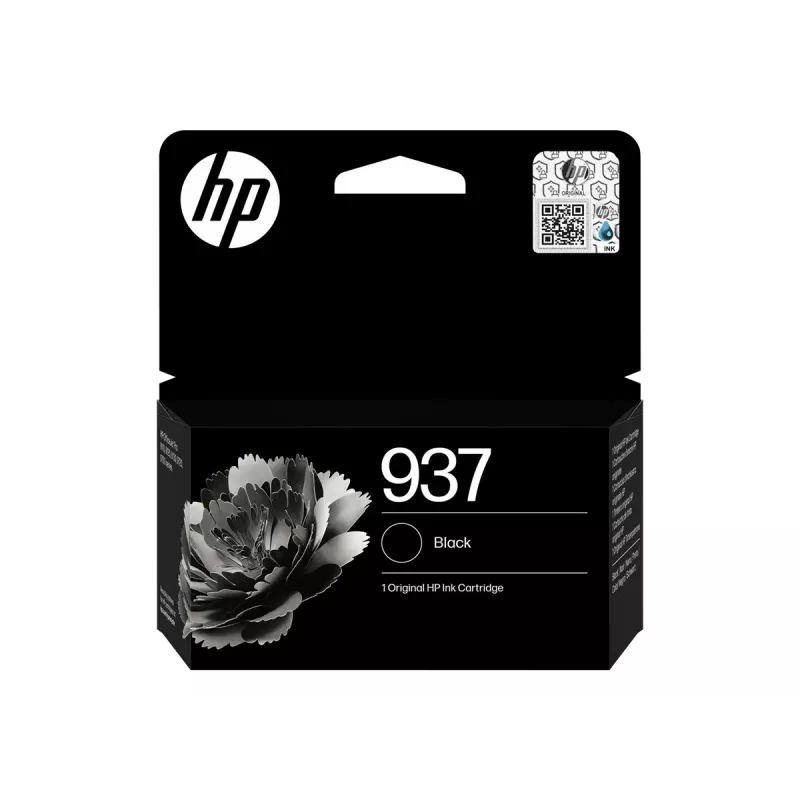 HP 937 Melna oriģinālā tintes kasetne (4S6W5NE#30B)