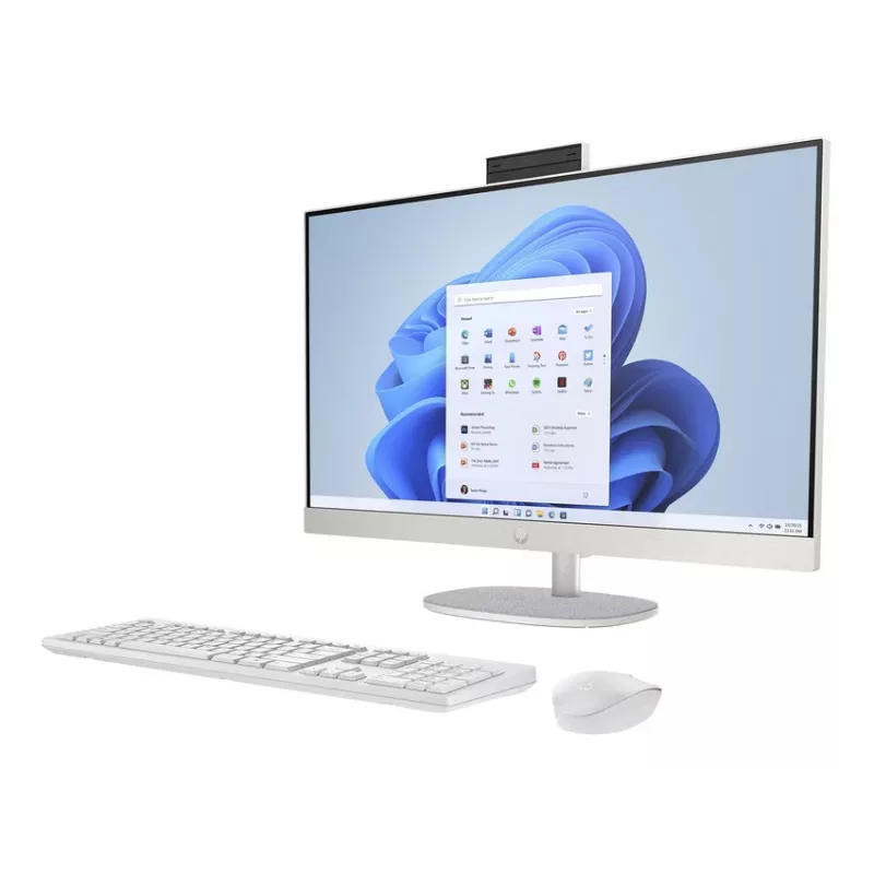 HP All-in-One 27-cr0067nf, AMD Ryzen 7 7730U, 16 GB RAM, 512 GB SSD, 27 inch Full HD IPS, Windows 11 Home, Balts