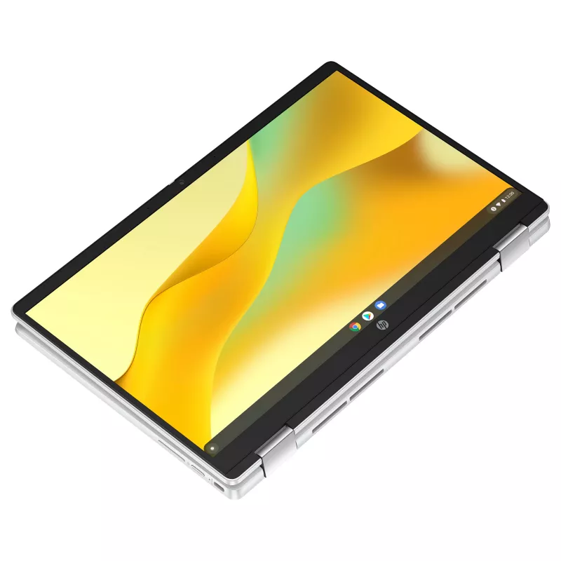 HP Chromebook x360 14b-cd0420ngx - 14 inch FHD IPS Touchscreen Convertible - Intel N200 - 8GB RAM - 128GB UFS - Chrome OS - Sudraba