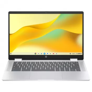 HP Chromebook x360 14b-cd0420ngx - 14 inch FHD IPS Touchscreen Convertible - Intel N200 - 8GB RAM - 128GB UFS - Chrome OS - Sudraba
