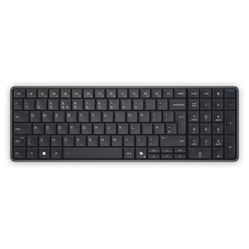 HP EliteBoard G1a Next Gen AI PC - AMD Ryzen AI 5, 16GB RAM, 512GB SSD, Windows 11 Pro, Wi-Fi 6E, Melns