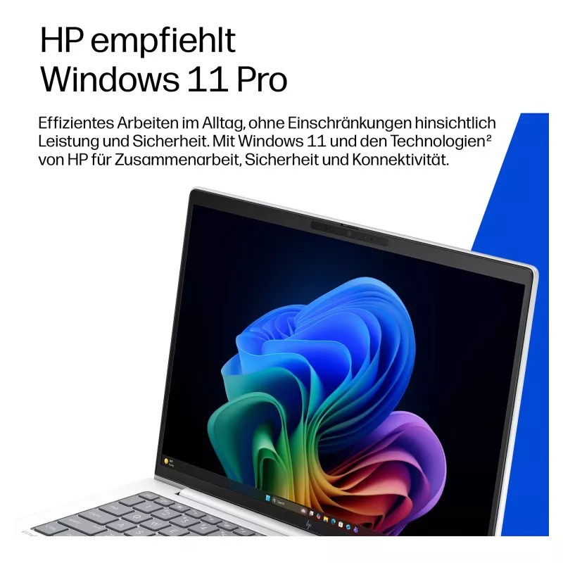 HP EliteBook 8 G2i 14 collu Intel Core Ultra 7 355 32GB RAM 1TB SSD Windows 11 Pro biznesa klēpjdators (sudraba, vācu tastatūra)
