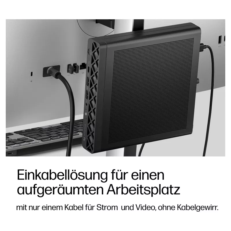 HP EliteDesk 8 Mini G2a Mini dators, AMD Ryzen AI 5 435, 16GB RAM, 512GB SSD, Windows 11 Pro, Melns