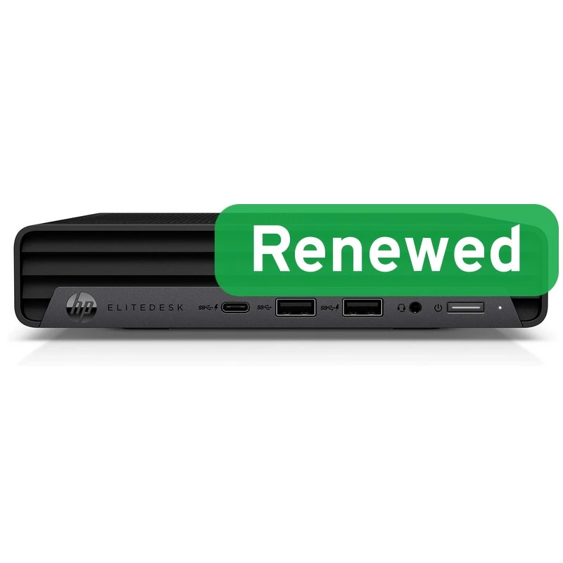 HP EliteDesk 805 G6 Desktop Mini | AMD Ryzen 5 PRO 4650GE | 16GB RAM | 256GB SSD | Windows 11 Pro (atjaunots B klase)