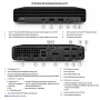 HP EliteDesk 805 G6 Mini PC - AMD Ryzen 5 PRO 2400GE, 16GB RAM, 512GB SSD, Win 11 Pro (Atjaunots B klase)