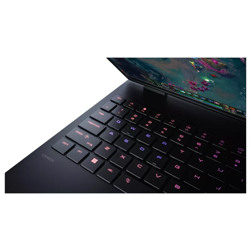 HP HyperX OMEN 15-gb0175ng spēļu klēpjdators, 15,6 collu WUXGA IPS 165Hz, AMD Ryzen 7 8745HX, 24GB DDR5, 1TB SSD, NVIDIA GeForce RTX 5060, Windows 11 Home, Shadow Black