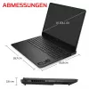 HP HyperX OMEN 16-am2172ng spēļu klēpjdators, 16,1 collu QHD IPS 165Hz, Intel Core i7-14650HX, 24GB DDR5, 1TB SSD, NVIDIA GeForce RTX 5070, FreeDOS, vācu tastatūra