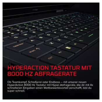 HP HyperX OMEN 16-ap1190ng spēļu klēpjdators, 16,1 collu QHD 165Hz, AMD Ryzen 9 8940HX, 16GB DDR5, 512GB SSD, RTX 5070, FreeDOS, vācu tastatūra