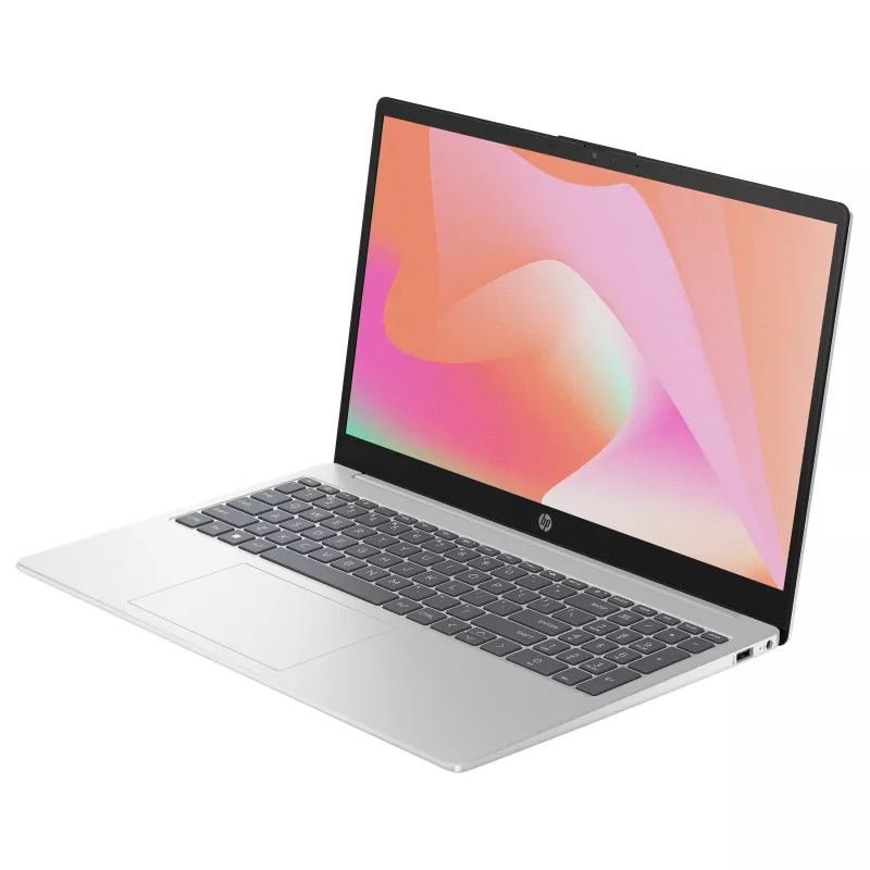 HP klēpjdators 15-fd1450ngx Intel Core 5 120U 15.6 collu Full HD IPS 8GB RAM 512GB SSD FreeDOS dabīgi sudraba