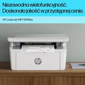 HP LaserJet M140w bezvadu vienkrāsas daudzfunkciju lāzerprinteris, kopētājs, skeneris